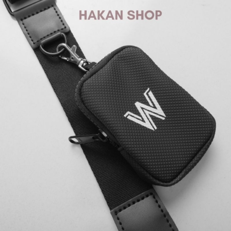 Túi Đeo Chéo Nam Nữ LIFE WORK Chất Liệu 100% Dạ Si Chống Nước Logo SiliconFull Tem Tap 2 Ngăn Kèm Túi Nhỏ Size 21*15*6cm