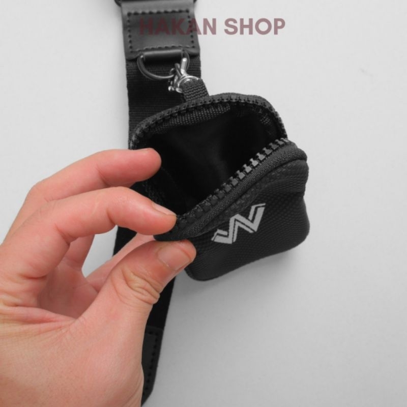 Túi Đeo Chéo Nam Nữ LIFE WORK Chất Liệu 100% Dạ Si Chống Nước Logo SiliconFull Tem Tap 2 Ngăn Kèm Túi Nhỏ Size 21*15*6cm