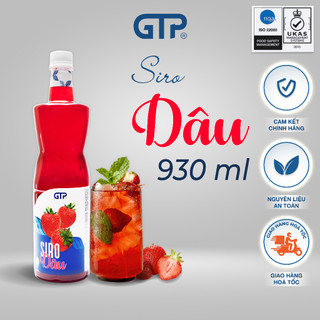 Siro GTP (930ml) nguyên liệu trà sữa syrup siro pha chế trà sữa nguyên liệu pha chế siro trái cây cocktail