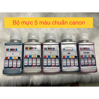 Mực in canon 5 màu ix 6770-ix 6860-ix 6870-ix 6830 cao cấp bền màu bền đầu phun