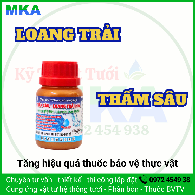 Thấm sâu loang trải MKA chống rửa trôi (100ml)