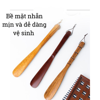 Đón gót giày gỗ cao cấp tự nhiên nguyên khối 55 cm 70 cm 75 cm cho mọi tư thế giày nam & nữ
