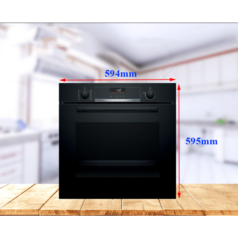 Lò Nướng Âm Tủ Bosch HBA5360B0 - Serie 6, Dung Tích 71L, Công Suất 3400W, Made in Spain, BH 12 Tháng, Bepchauau