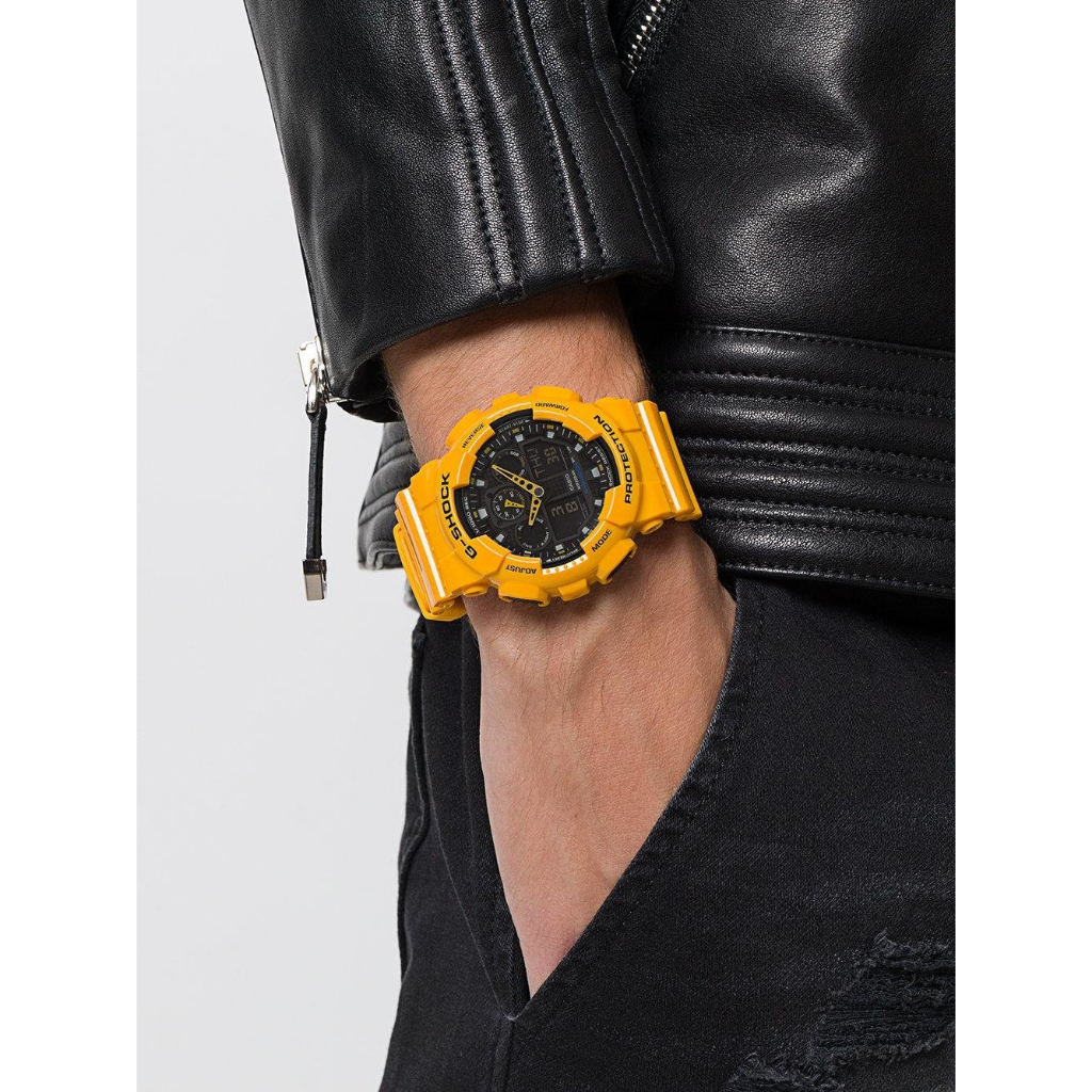 Đồng hồ nam dây nhựa G-SHOCK Casio chính hãng Anh Khuê GA-100A-9ADR