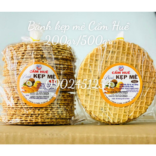 200gr/500gr bánh kẹp mè cốt dừa nướng cẩm huê đặc sản miền tây