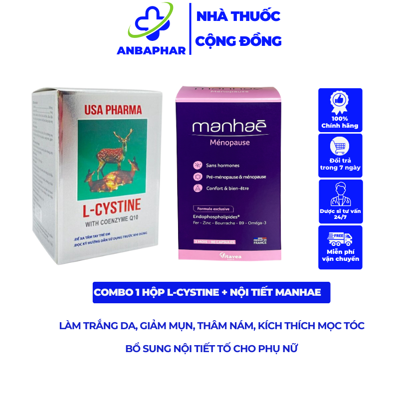 COMBO 1 L-CYSTINE VÀ 1 NỘI TIẾT MANHAE
