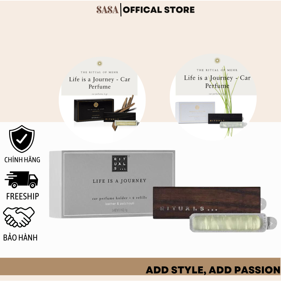 Nước hoa xe con thời thượng RITUALS Car Perfume Hà Lan, RITUALS nước hoa xe hơi cao cấp chính hãng hương thơm tự nhiên