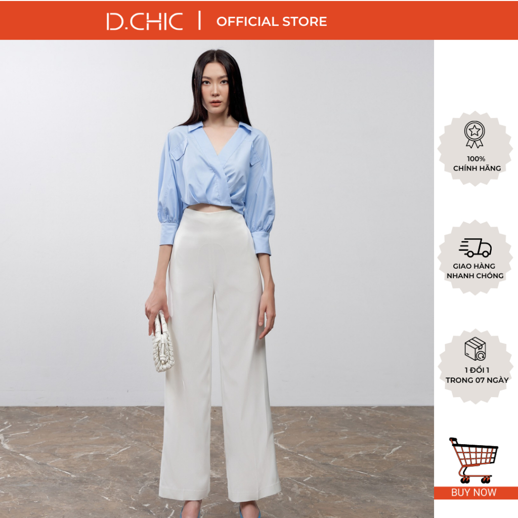 Quần ống đứng cạp liền D.CHIC MS: 482626