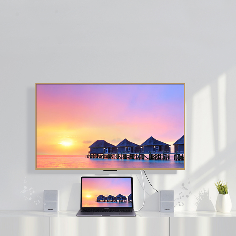 Cáp Chuyển USB Type C to HDMI 4K Ugreen 30841 Chính hãng MM121 dài 1.5met đầu mạ Vàng