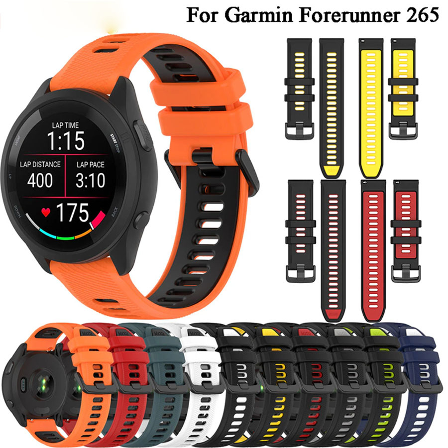 Dây silicon 22mm cho đồng hồ kiểu Garmin Forerunner 265 ✓ Hàng có sẵn giao ngay trong nước ✓ Dây đeo tay xịn