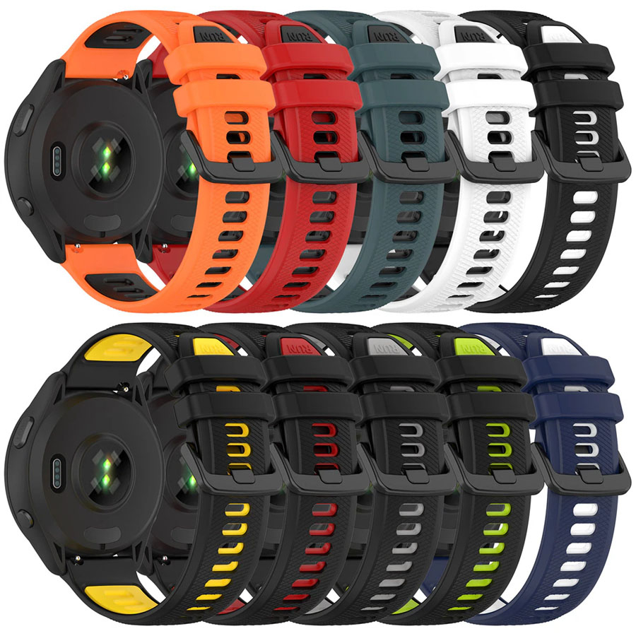 Dây silicon 22mm cho đồng hồ kiểu Garmin Forerunner 265 ✓ Hàng có sẵn giao ngay trong nước ✓ Dây đeo tay xịn