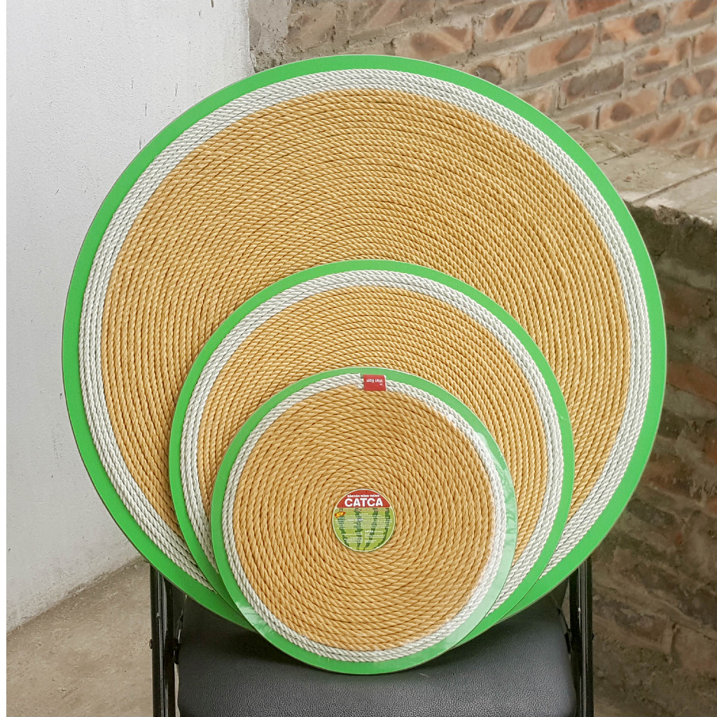 Bàn cào móng KHỔNG LỒ 59cm thừng mèo cào thừng bền sạch nhà BLUE - BCM Dưa hấu 59*59cm