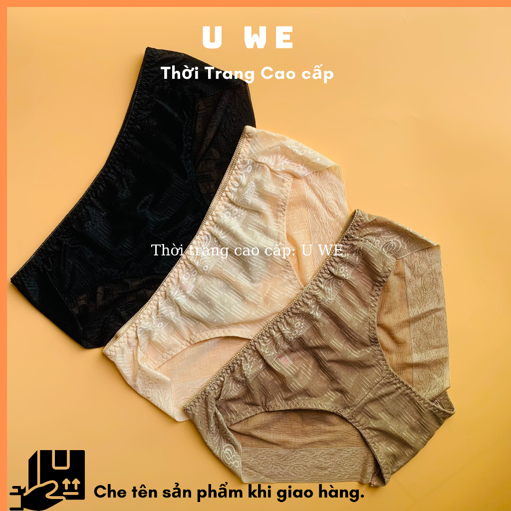 ComBo Quần Lót Nữ Không Lằn Mông Cao Cao, Quần Chíp Vải Tản Nhiệt Co Giãn Thoáng Mát - U We: Thời Trang Cao Cấp