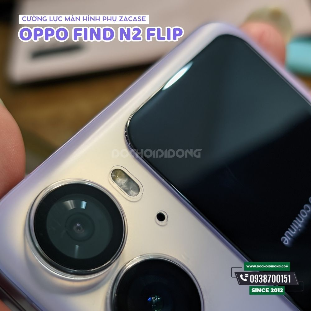 Miếng Dán Cường Lực Bảo Vệ Màn Hình Ngoài Oppo Find N2 Flip Zacase