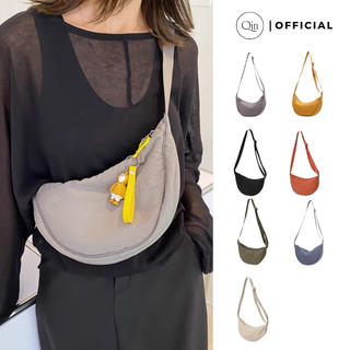 Túi đeo chéo mini qin chống thấm nước màu trơn đơn giản dễ phối đồ