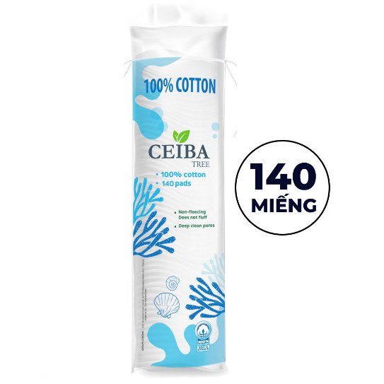 Bông Tẩy Trang CEIBA 120 Và 140 miếng