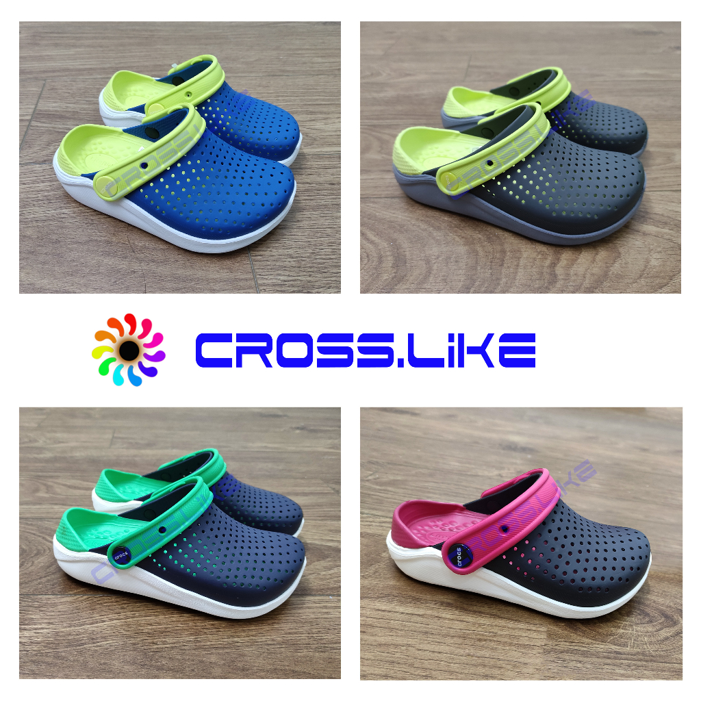 Dép nhựa bé trai và bé gái CROSS LITERIDE, sục cho trẻ, siêu bền, cực thời trang.