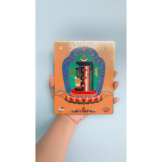 Kim bài kinh kim cang thời luân (cao 16 cm)