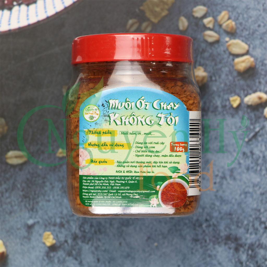 Muối Ớt Chay Không Tỏi Nguyên Hỷ - 100g