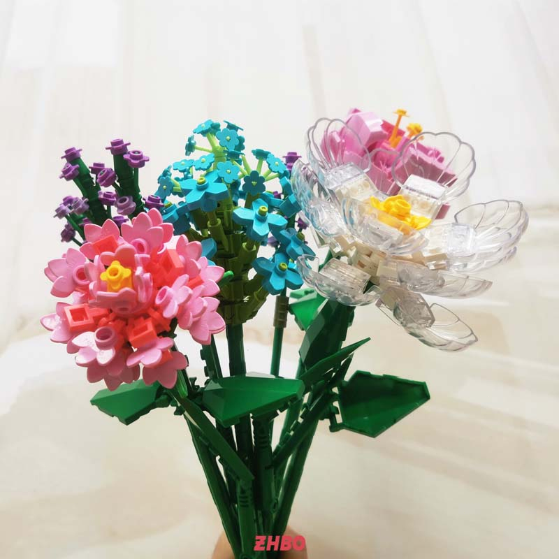 Bộ đồ chơi lắp ráp Hoa hướng dương trẻ em gái quà Sáng tạo trang trí nội