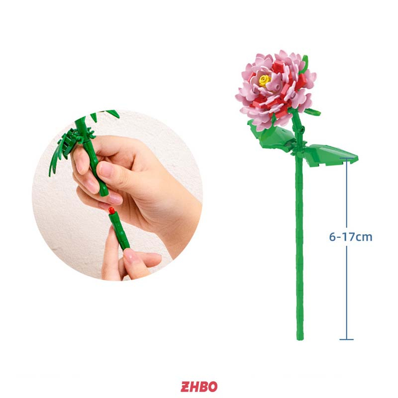 Bộ đồ chơi lắp ráp Hoa hướng dương trẻ em gái quà Sáng tạo trang trí nội