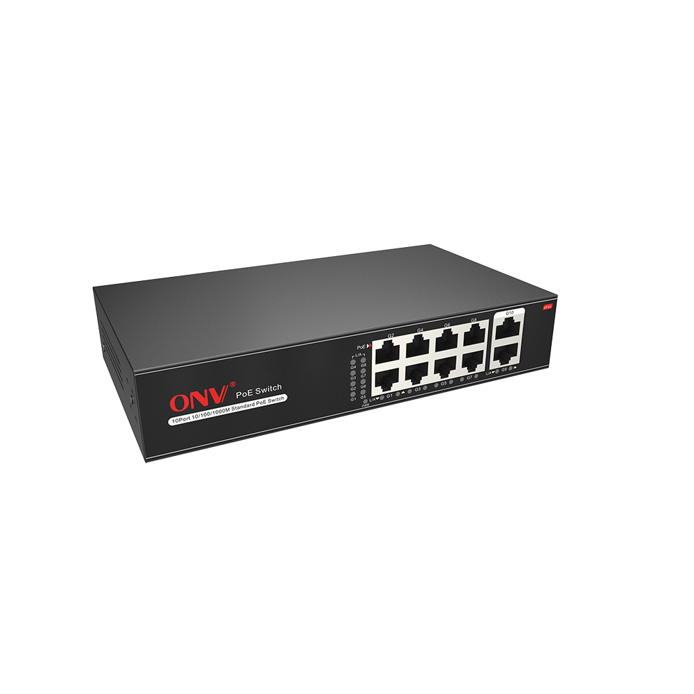 Switch POE 8 Cổng 1000M + 2 Port Uplink ONV-H3108PS