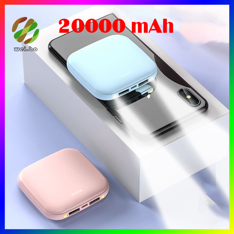 20000 mAh pin dự phòng mini sạc dự phòng sạc dự phòng sạc nhanh pin sạc dự phòng - với đèn LED
