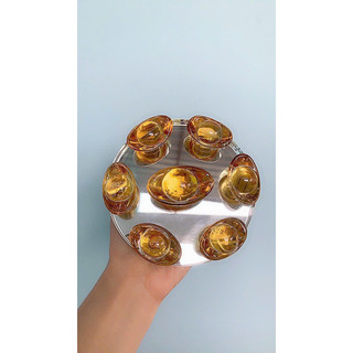 Thất tinh trận thỏi vàng tài lộc ( tròn 12 cm )