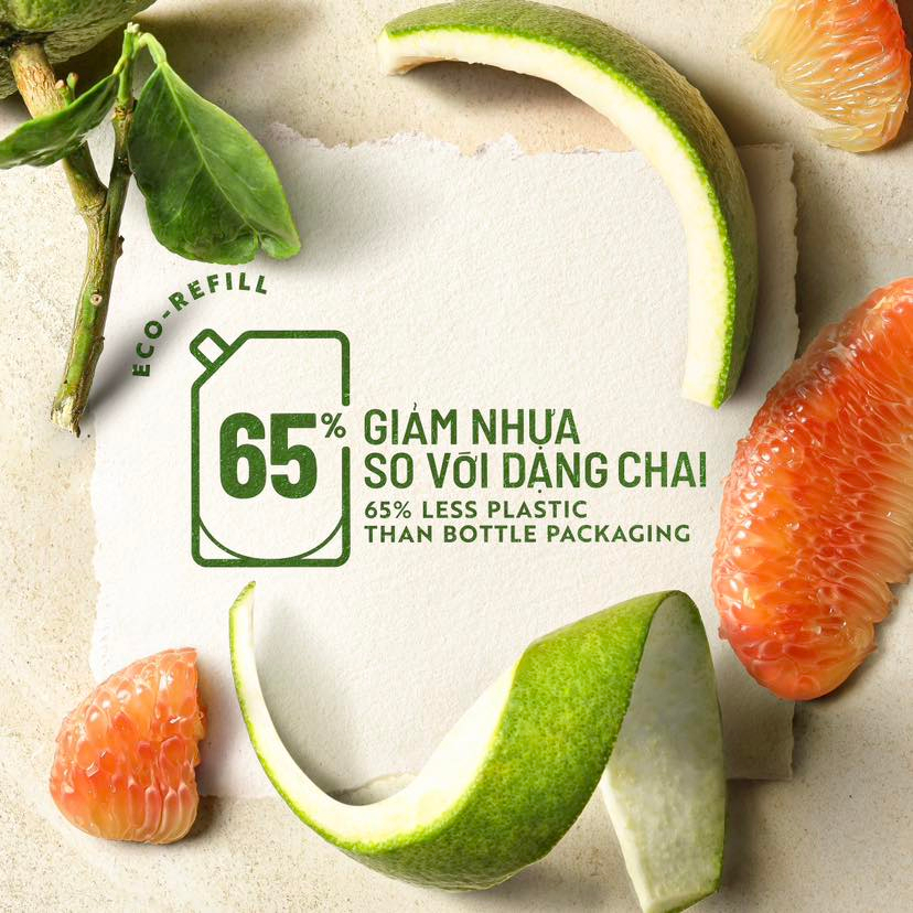 Túi Refill - Dầu gội bưởi pomelo Cocoon giúp giảm gãy rụng và làm mềm tóc 500ml thuần chay