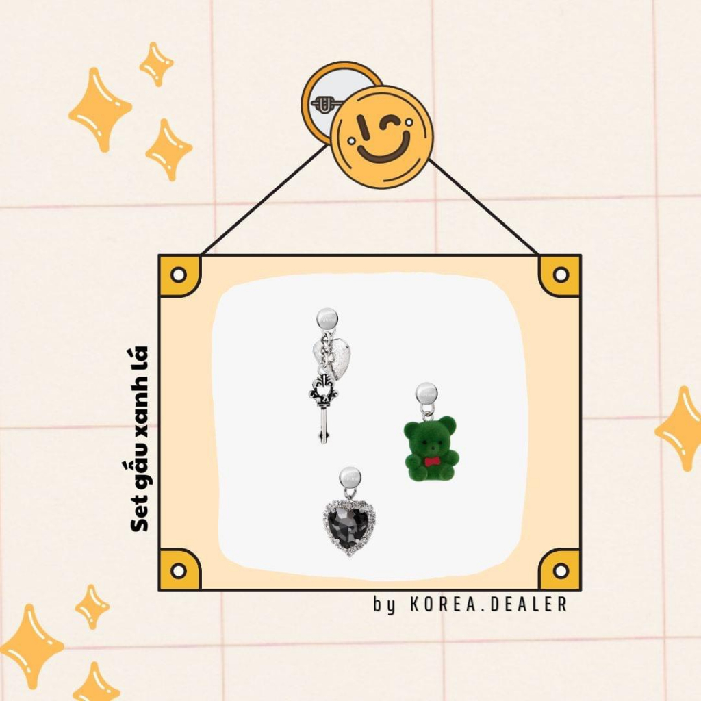 Set 3 Charm Túi Find Kapoor  Belty