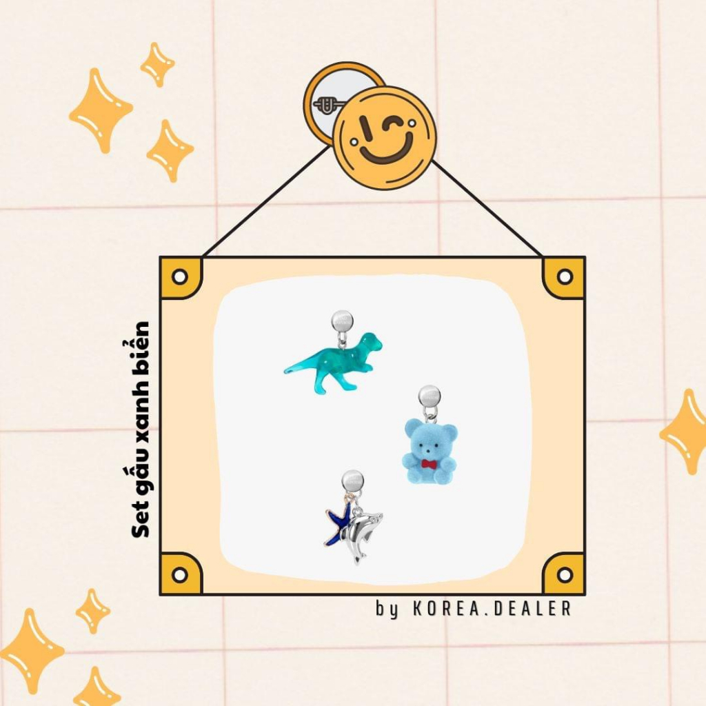 Set 3 Charm Túi Find Kapoor  Belty