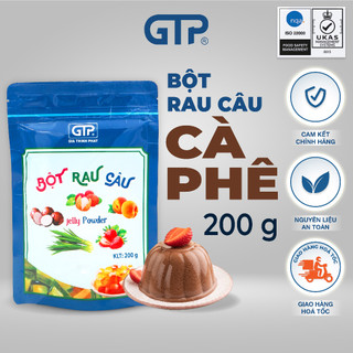 Bột rau câu GTP bột làm thạch rau câu pha sẵn bột jelly bột nấu thạch rau câu dẻo (200g)