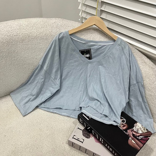 áo croptop tay lửng ảnh thật
