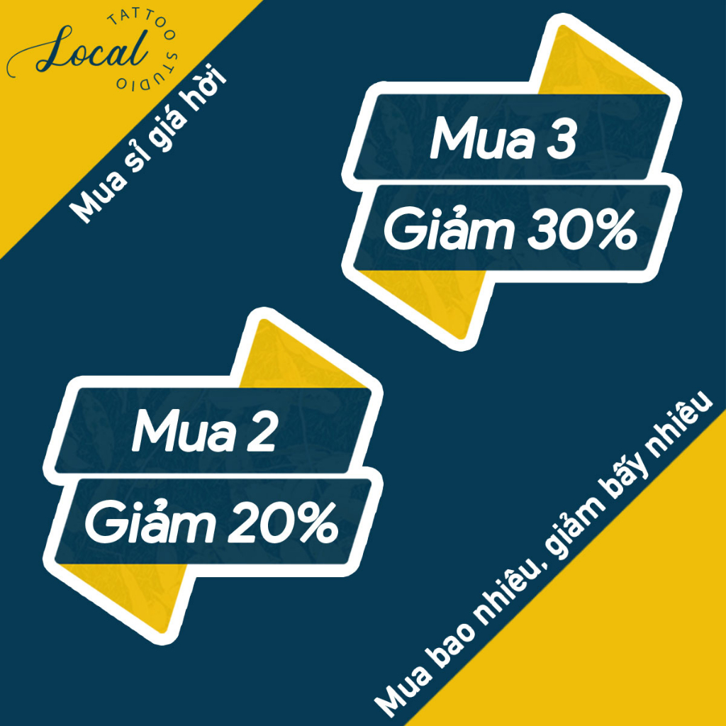 LOCAL  Hình Xăm 15 Ngày Mực Cao Cấp Chống Thấm Nước, Mồ Hôi