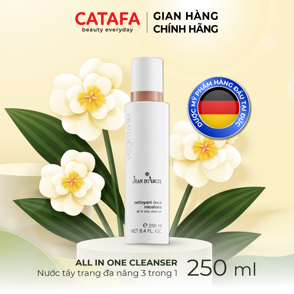 J145 Nước tẩy trang dịu nhẹ 3 trong 1 250ml Jean d'Arcel