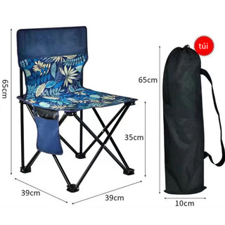Ghế Xếp, Ghế Câu Cá gấp gọn mini bỏ túi dễ dàng mang đi du lịch , dã ngoại.