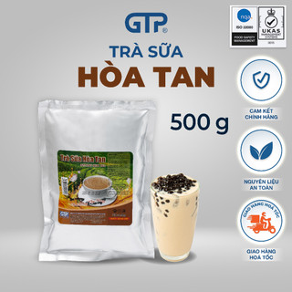 Bột nấu trà sữa pha sẵn truyền thống GTP (500g) gói pha trà sữa trân châu hòa tan nguyên liệu làm trà sữa tự pha sẵn