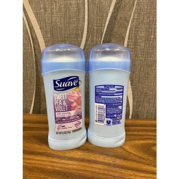 Lăn khử mùi Suave 24 Hour 74g-sáp trắng