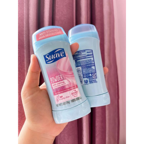 Lăn khử mùi Suave 24 Hour 74g-sáp trắng