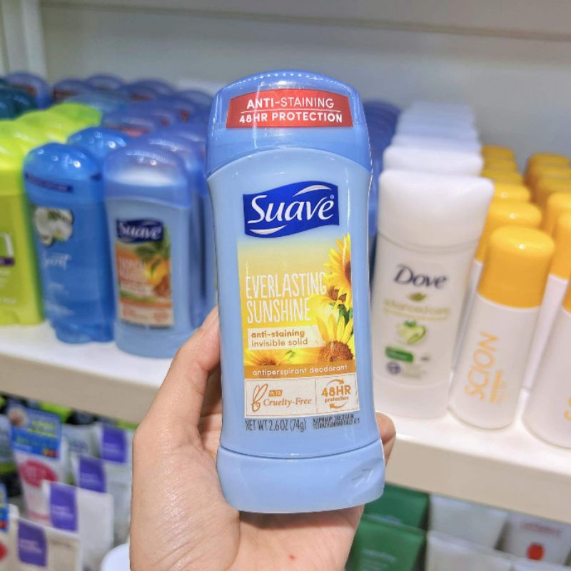 Lăn khử mùi Suave 24 Hour 74g-sáp trắng