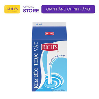 [CHỈ SHIP NỘI THÀNH HÀ NỘI] KEM BÉO THỰC VẬT RICH'S LÙN PHA CHẾ, LÀM BÁNH
