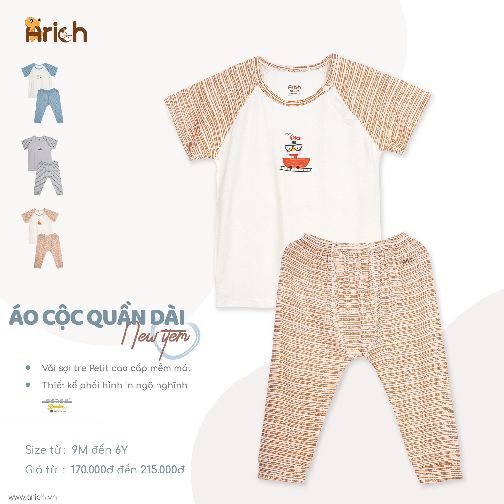 BST Áo Cộc Quần Dài Thương Hiệu Arich