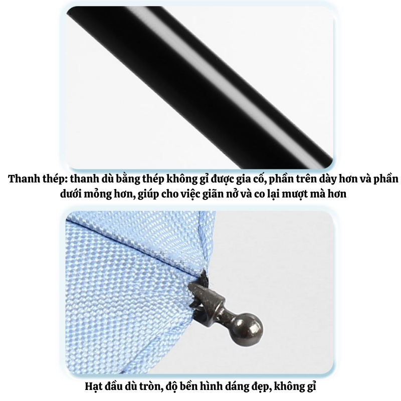 Ô Dù NAMIKO Che Mưa Đi Nắng 12 Nan Kép Tán Rộng Chống UV