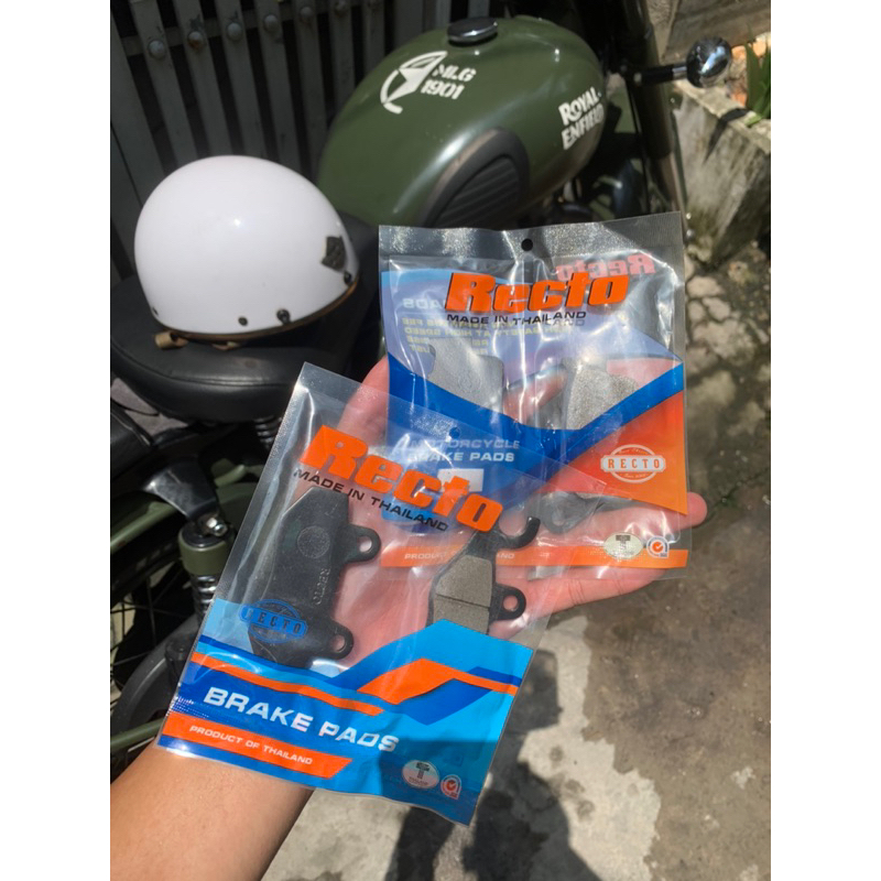 Má phanh - Bố thắng trước & sau cho xe Royal enfield Classic / Bullet 500