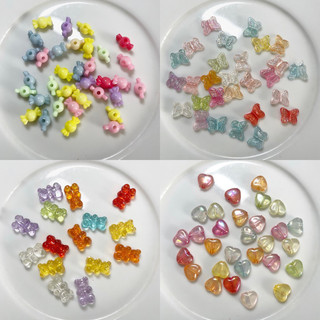 15G các loại hạt xỏ thủ công nhiều màu xỏ vòng hạt cườm