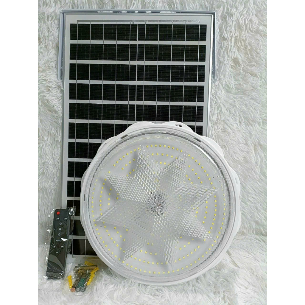 Đèn Năng Lượng Mặt Trời, Đèn Ốp Trần Phòng Ngủ, Phòng Khách, Phòng Ăn Công Suất 400W Có Điều Khiển Từ Xa