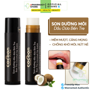 Son Dưỡng COCOON Dầu Dừa Bến Tre chống thâm môi & khô môi - COCOON Ben Tre Coconut Lip Balm 5G