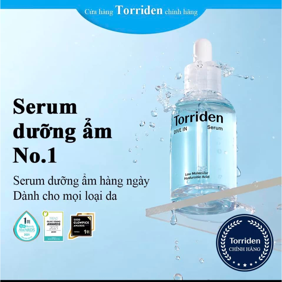 Serum Cấp Ẩm Dive In Low Molecular Hyaluronic Torriden 50ml