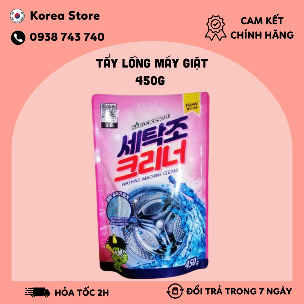 Tẩy lồng máy giặt Hàn Quốc 450g