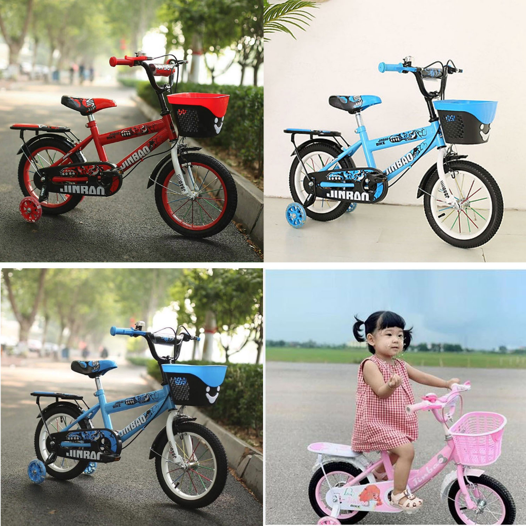 Xe đạp trẻ em cho bé Trai Jinbao từ 2-10 tuổi - 12inch 14inch 16inch Xe nguyên hộp chưa lắp ráp